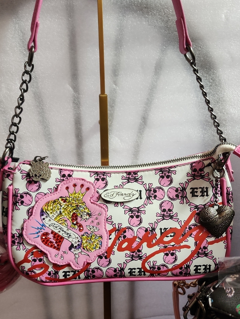 Sellers Bundle Of 7 Bags All NWT, 4 Juicy Couture, 2 Ed Hardy & Leopard Relic - Picture 14 of 16